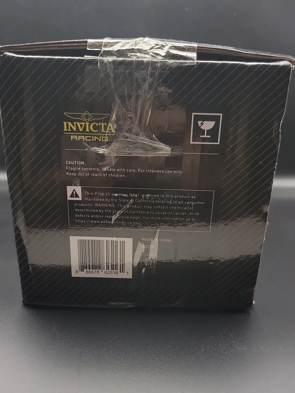 ☕️ NEW Invicta Set of 2 Ceramic F2 Racing Coffee Mugs Cups Black & Yellow IG0328